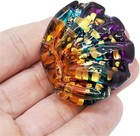 1    Multicolor Shellfish Glass Pearl Miniature Sea Life Decor Figurine Crystal