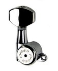 Hipshot 6 Inline Staggered Enclosed Chrome Grip-lock Locking Tuners With Ump