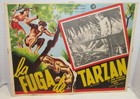 2 Tarzan Mexican Lobby Cards    Johnny Weismuller  New York Adventure  Escapes