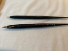 Sheaffer Fountain Pen And Pencil Set Vintage  14k Gold Nib With Holders
