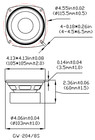 4 Goldwood Sound Gw-204 8s Shielded 4  Woofers 70 Watts Each 8ohm Speakers