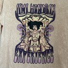 Jimi Hendrix Experience Women   s M Top Official T-shirt Purple Haze Psychedelic 