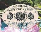 Rose Garland Static Cling Window Decal 16x10 Oval Glass Door Decor