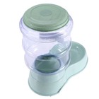  Automatic Pet Food Drink Dispenser Dog Cat Plastic Feeder Water Bowl Dish 3 8l