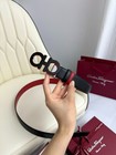 Authentic Reversible Salvatore Ferragamo Leather Belt Width 3 5cm 1 38in