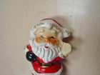 Vintage Enesco Bowling  santa Claus  Christmas Figurine Salt Shaker Ceramic Rare