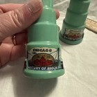 1933 Chicago Worlds Fair S p Green Shakers With Decal