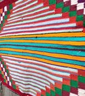 Navajo Rug Antique Native American Indian Germantown Saddle Blanket 1920
