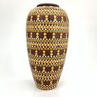Australian Aboriginal Art Vase Dot Pattern By Melanie Gosam 8    Tall Signed