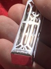 Antique Sterling Silver Perfume Cage Bottle Holder Wells 2 25    Free Shipping