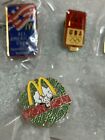 Lot Of 7 Vintage Mcdonalds Pins  1990 s Monopoly coca Cola scrabble   More