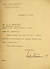1970 Adlai Stevenson United States Senator From Illinois Autograph Signed Letter