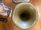 Vintage Us Regulation Us Military   Brass Bugle Instrument