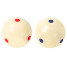 2-piece 6 Dots Pro Cup Regulation Size Billiard  Practice Training Pool Cue Ball