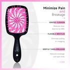 11-piece Hair Brush Set With Detangling Brush And Hair Spray Bottle  Pink   Comp