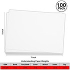 100 Pack 5x7 White Cardstock Heavyweight Blank Sheets For Invitations Crafts New