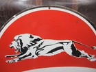Porcelain Lion Enamel Metal Sign Plate Size  30  Inch Round
