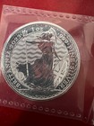2023 Uk 2 Pound 1oz 999 Silver Queen Elizabeth Britannia Brilliant Uncirculated
