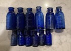 Lot Of 12 Antique Blue Bromo Seltzer Baltimore Maryland Md Bottles No Damage