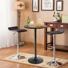 Fdw Bistro Pub Table 2 Pack 40 Inch Height Cocktail Table Round Bistro Bar