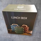 Stainless Steel Stackable Bento Box Adult Lunch Box With Cutlery - Hot cold -   