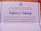 Us Mint 1991 S Uso 50th Anniversary Commemorative Silver Dollar Coa Box Pf101