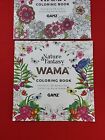 New Coloring Book Wama Lot Of 2 Ganz Soft Cover Adult Coloring Books 