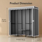 1000 Lbs Heavy Duty Closet Storage Shelf Wardrobe Organizer Shelves Adjustable