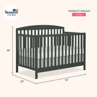 Odelle 5-in-1 Convertible Crib  Converts From Baby Crib To Toddler Bed  Day Bed 