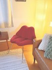 Rare Vintage Mid-century Modern Lips Chair