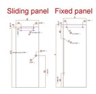 Diyhd Frameless Sliding Glass Shower Door Track Black Barn Hardware Kit 5ft