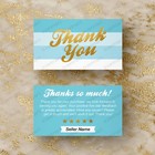 500 Thank You For Your Purchase Seller Business Cards 16pt Uv Gloss Or Matte