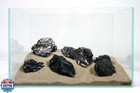 Landen Dark Seiryu Stones Natural Rocks 17lbs  3 11 Inches 7-8pcs  For Aquari