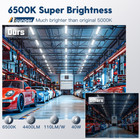 10 Pack 4 Ft  40w  Linkable Led Utility Shop Light  4400 Lm  6500k For Garage