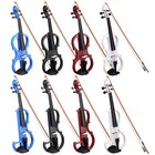 4 4 Size 2 Style Electric Silent Violin Set Practicing Performing W  Case Gift