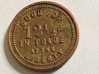Elko  Nevada   At The Liberty Bar Saloon 12 5c Trade Token
