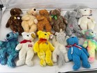 Vintage Lot Of 12 Ty Beanie Buddies Plush Bears   Animals Large  1