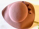 Mauve Church party Hat - Fantastic Condition   Color Changes In Different Lights