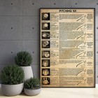 Baseball Grip Poster vintage Canvas Wall Art gift For Boys baseball Player Decor