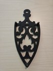 Antique Cast Iron Trivet hot Plate  Iron Stand Black Collectible Vintage