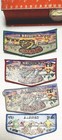 Set Of 4 Vintage mint Cahuilla Lodge 127  Red silver green Bordr   90  Noac Flap