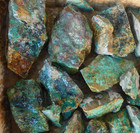 1 Kg Rough Turquoise No Grade Saw Botttoms Blue Silver Mine Tonopah Nv Lot A