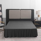  Black Bed Skirt Twin Size Ruffled Bed Skirt With Split Corners  Twin Bed 