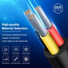 22 Gauge 3 Conductor Electrical Wire 16 5ft 2464 22awg 3 Wire Cable Black Pvc