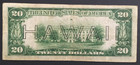 1934 A  20 00 Twenty Dollars Hawaii Federal Reserve Note Currency