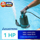 Sump Pump 1 Hp 4500 Gph Submersible 1 Pump  Turquoise