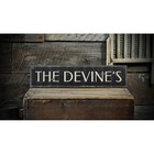Custom Distressed Family Name Sign - Rustic Hand Made Vintage Wooden