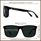 Locs Oversize Gangster Glasses Men Dark Lens Flat Top Large Black Og Sunglasses