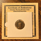 Roman Coin - Certified Authentic Collectible Antique Coin - Rome s Empire W  Coa