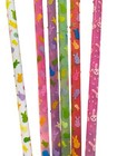 6-10    20 24oz Tumbler Straws-color Change  Purple pink peep-easter Bunny Print-